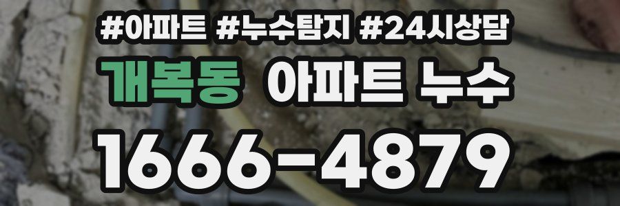 개복동 누수탐지