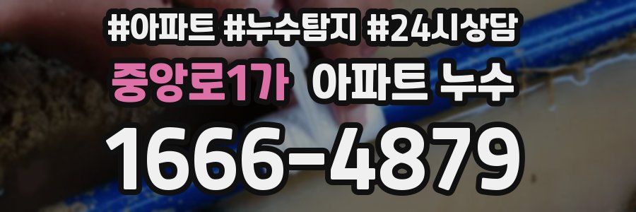 중앙로1가 누수탐지