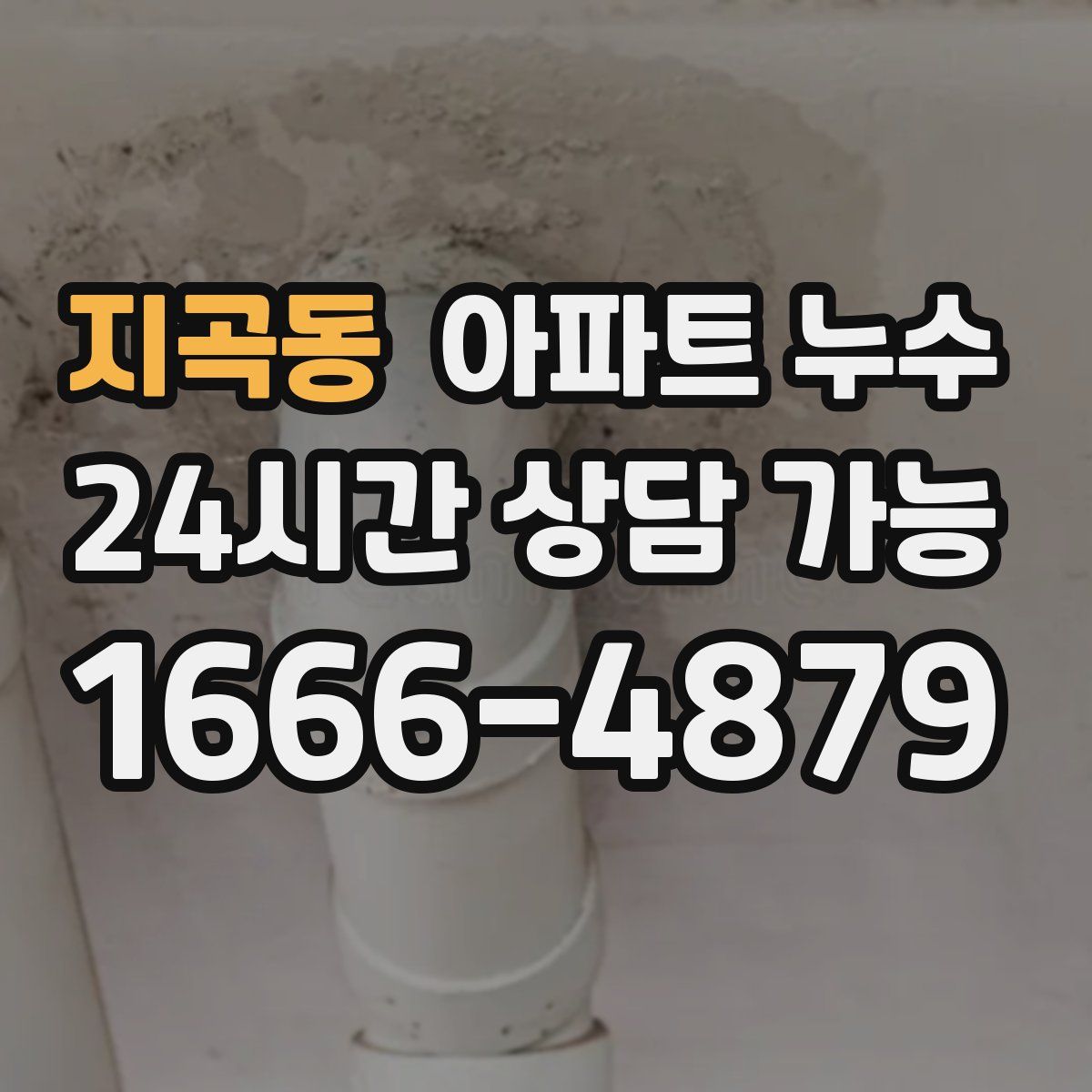 지곡동 아파트 누수탐지