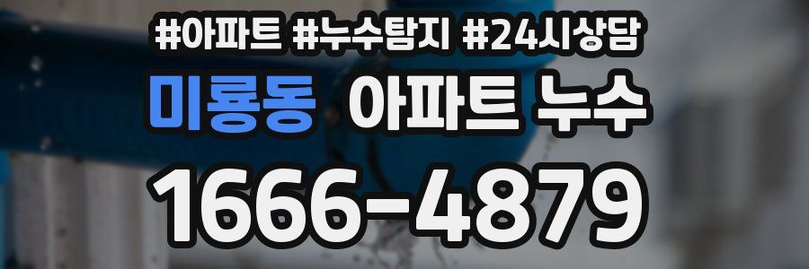 미룡동 누수탐지