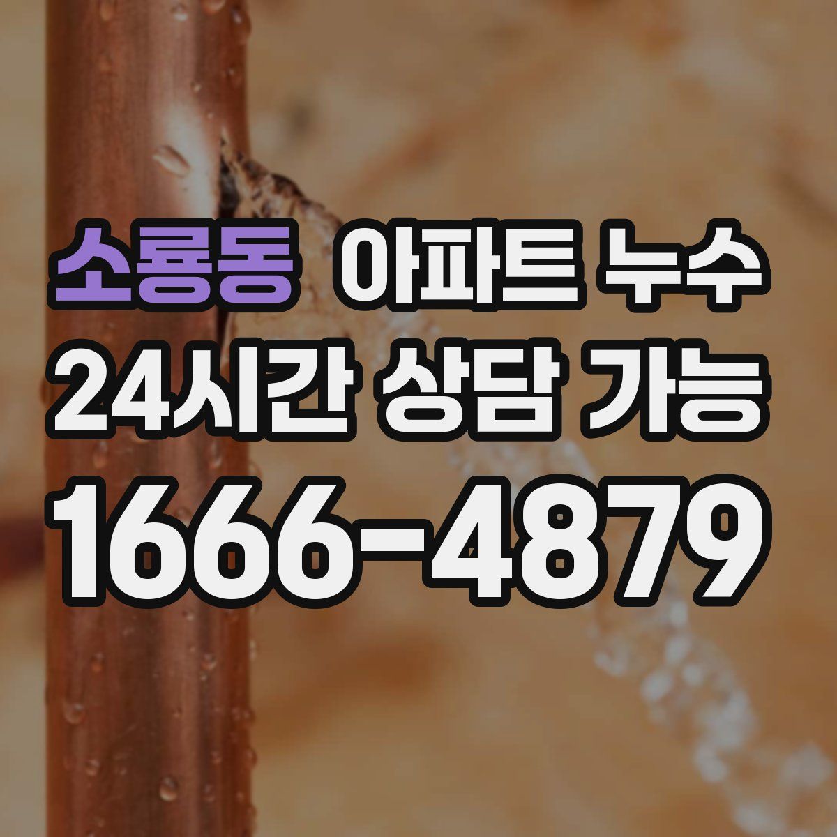 소룡동 아파트 누수탐지