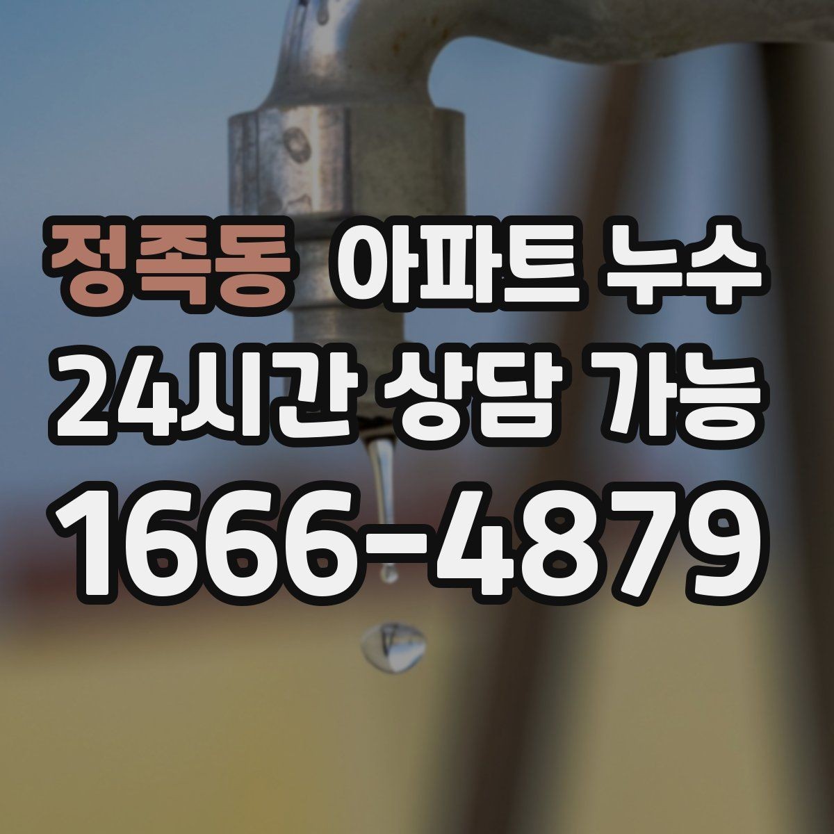 정족동 아파트 누수 샤워부스 밖까지 물기가 번질 때