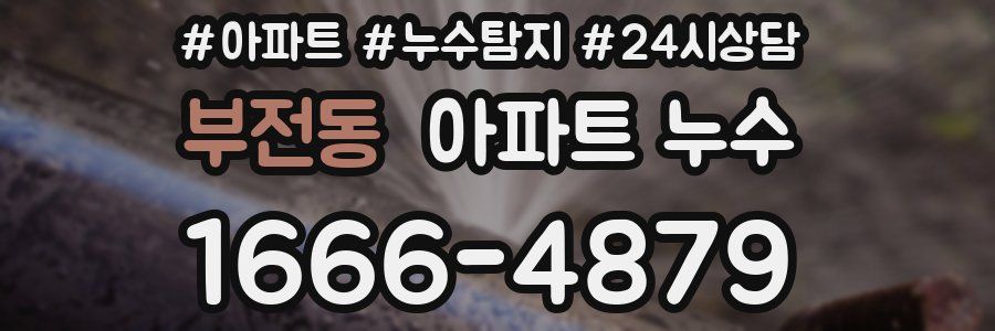부전동 누수탐지