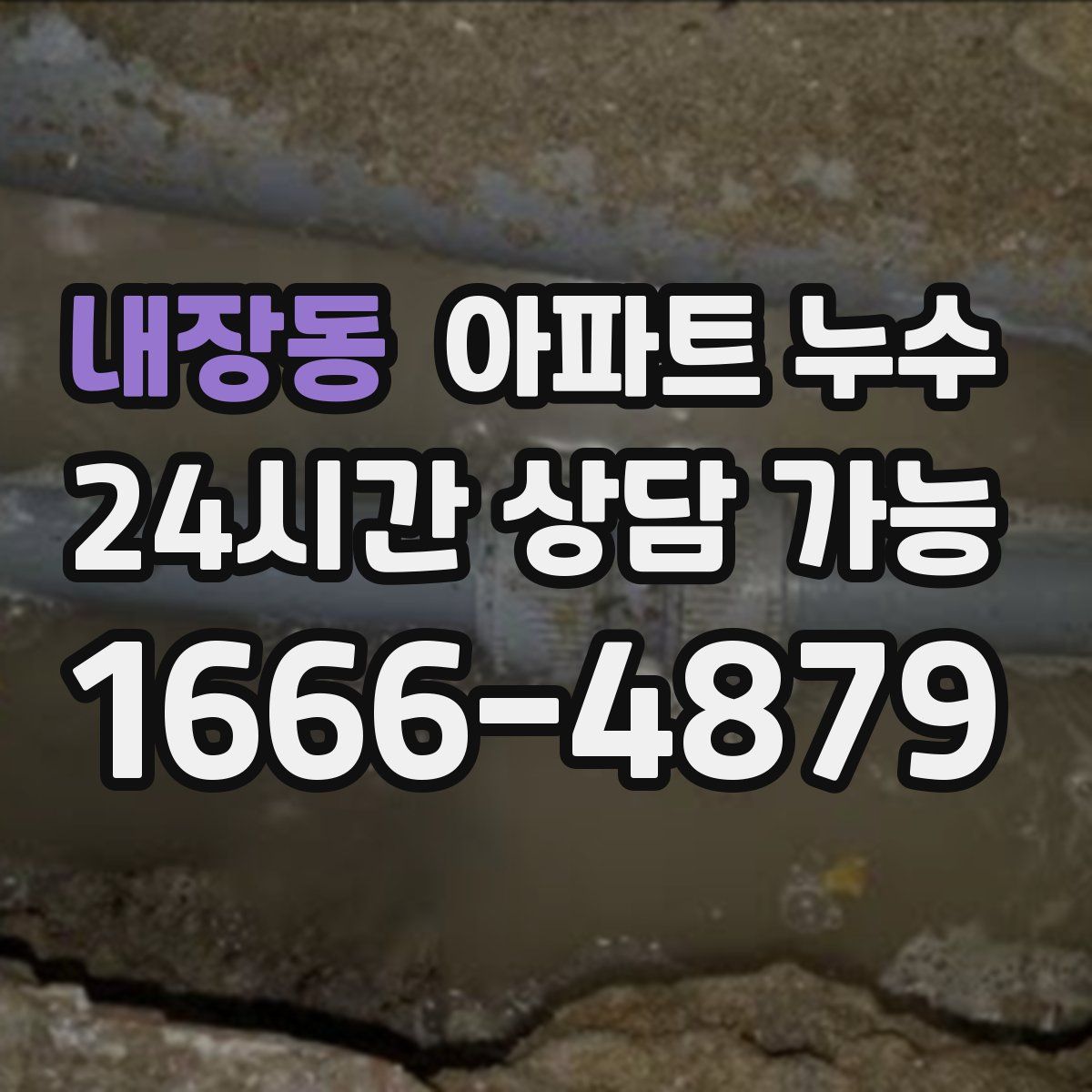 내장동 아파트 누수탐지