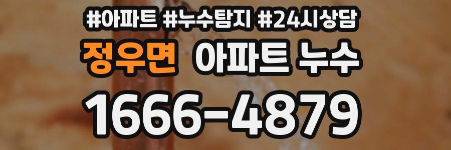 정우면 누수탐지