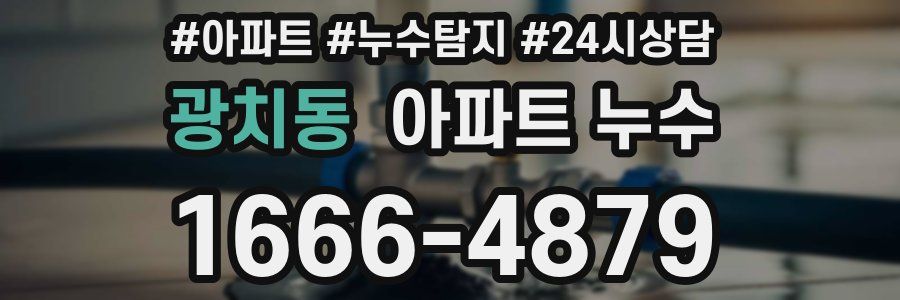 광치동 누수탐지