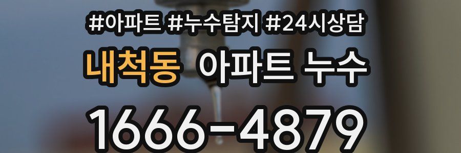 내척동 누수탐지