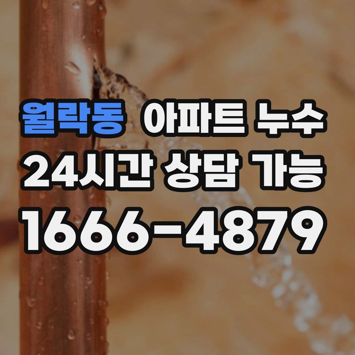 월락동 아파트 누수탐지