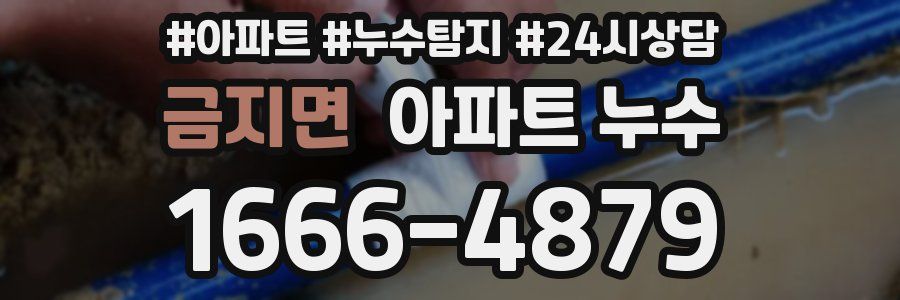 금지면 누수탐지