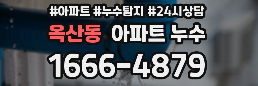 옥산동 누수탐지