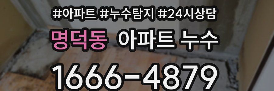 명덕동 누수탐지