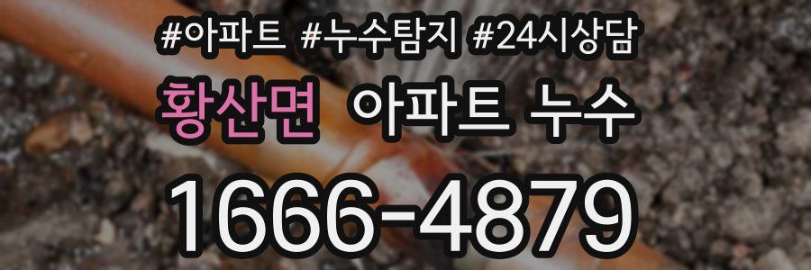 황산면 누수탐지