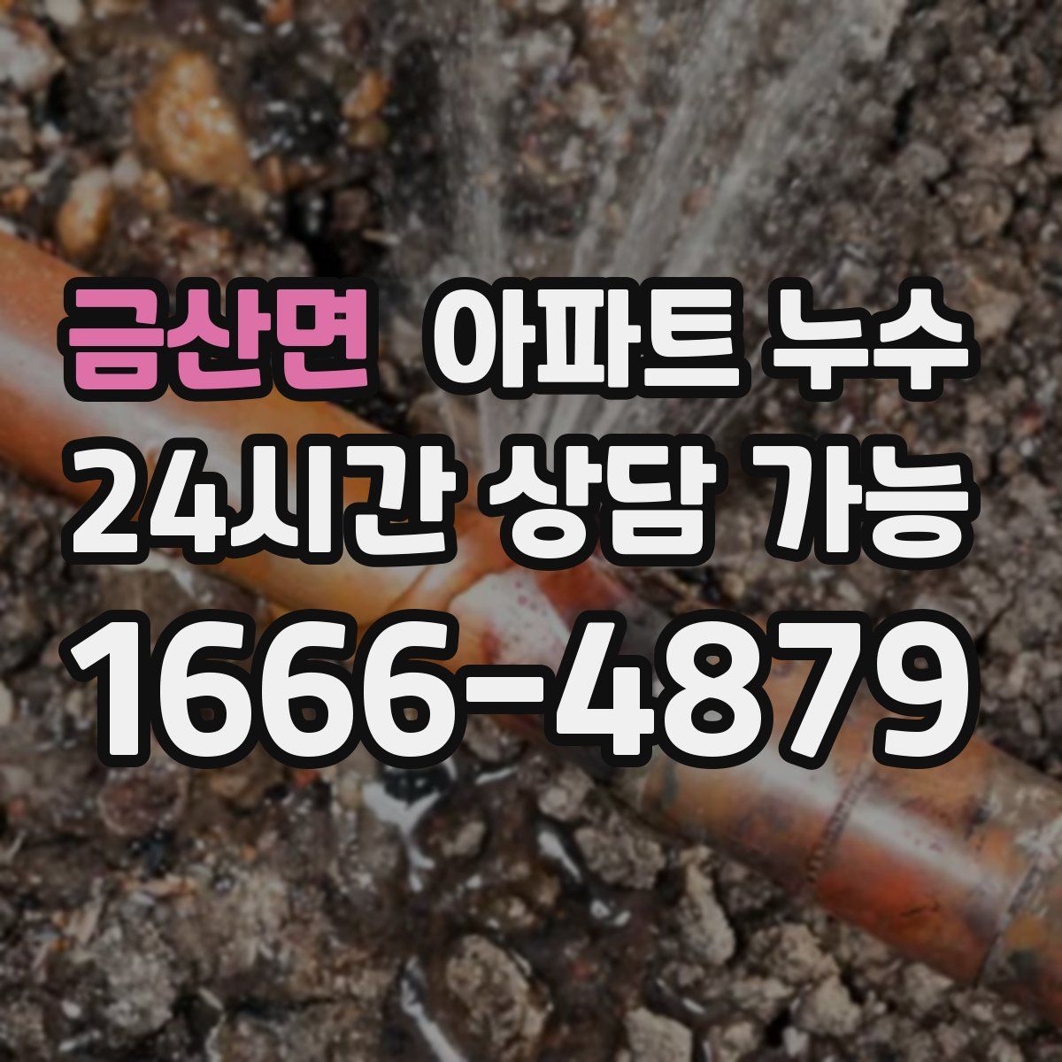 금산면 아파트 누수탐지