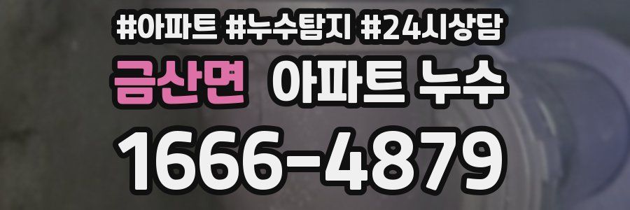 금산면 누수탐지