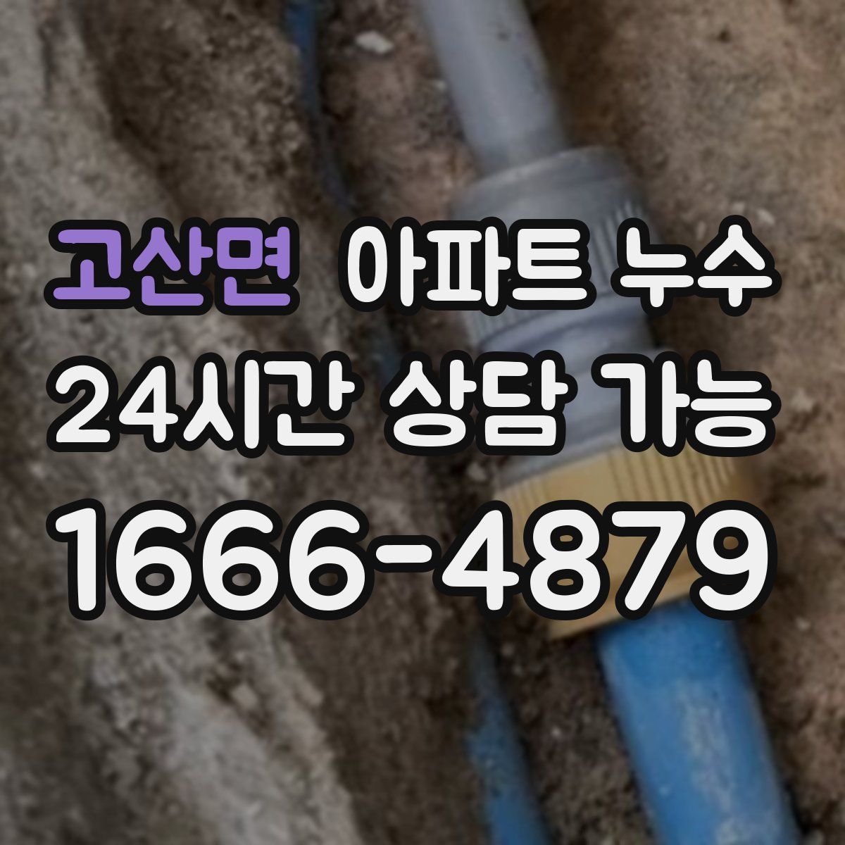 고산면 아파트 누수탐지