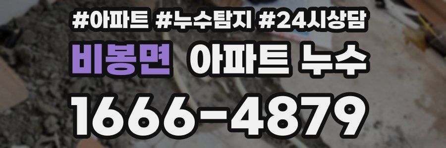 비봉면 누수탐지