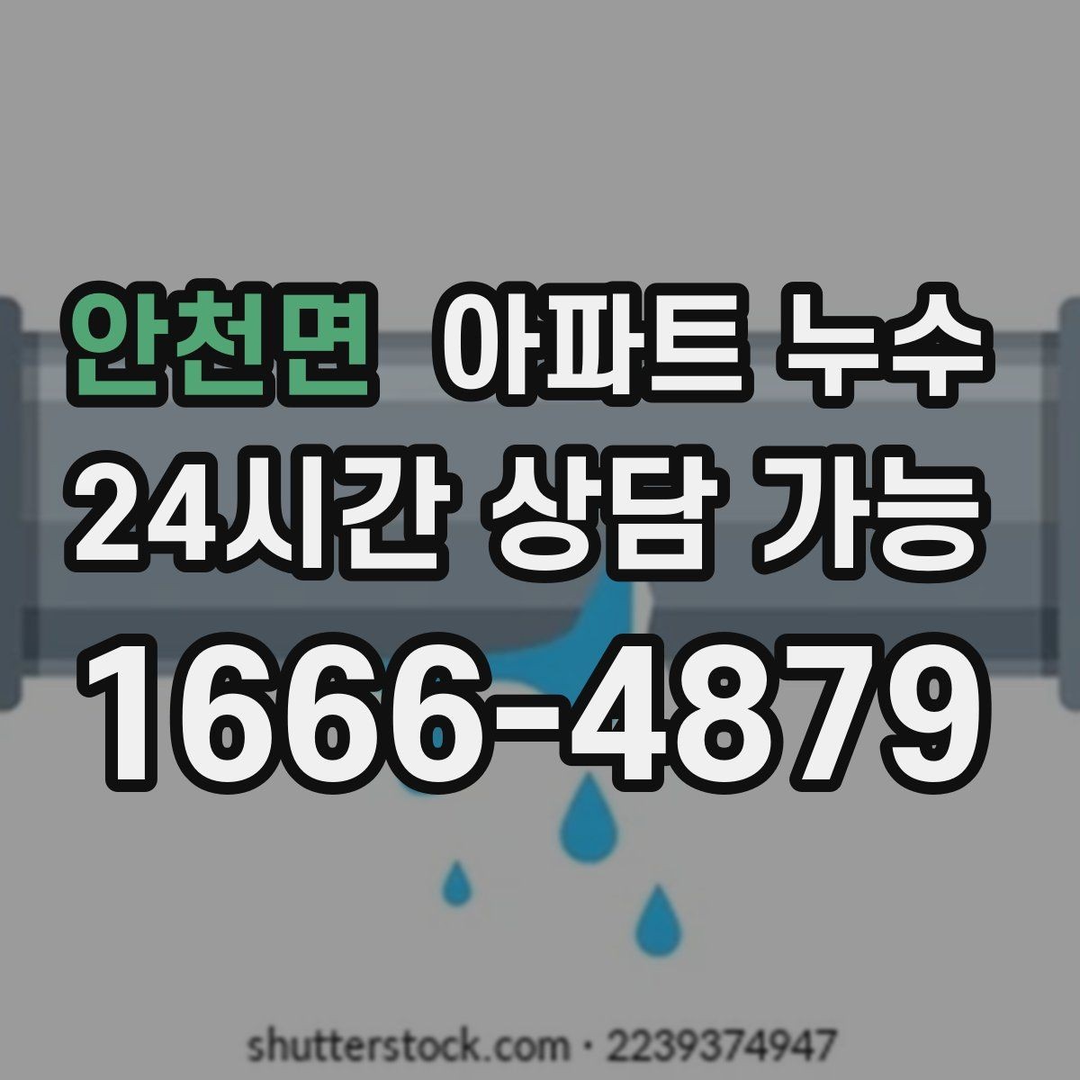 안천면 아파트 누수 세탁기 배수 주변 물기가 남을 때