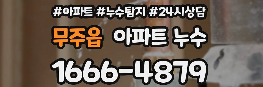 무주읍 누수탐지