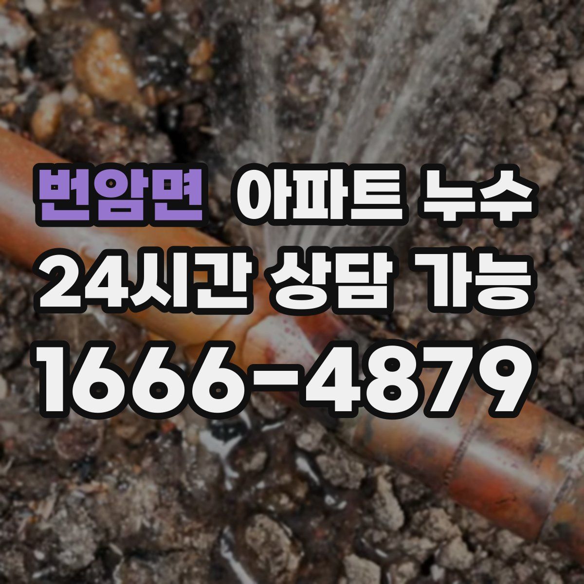 번암면 아파트 누수탐지