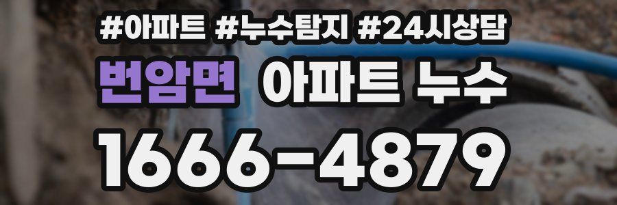 번암면 누수탐지