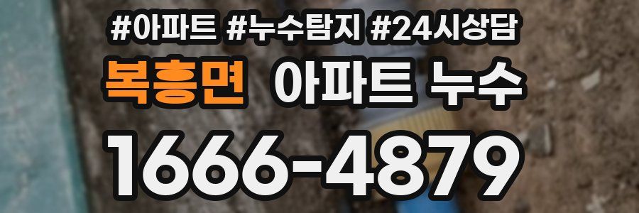 복흥면 누수탐지