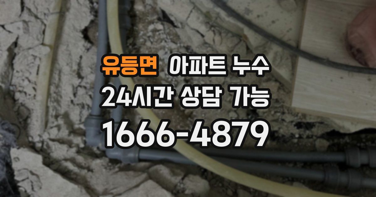 유등면 아파트 누수