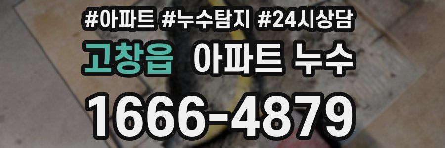 고창읍 누수탐지