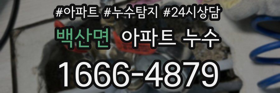 백산면 누수탐지