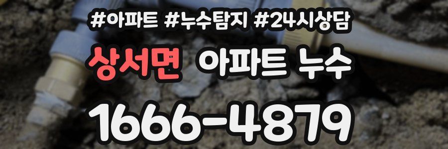 상서면 누수탐지