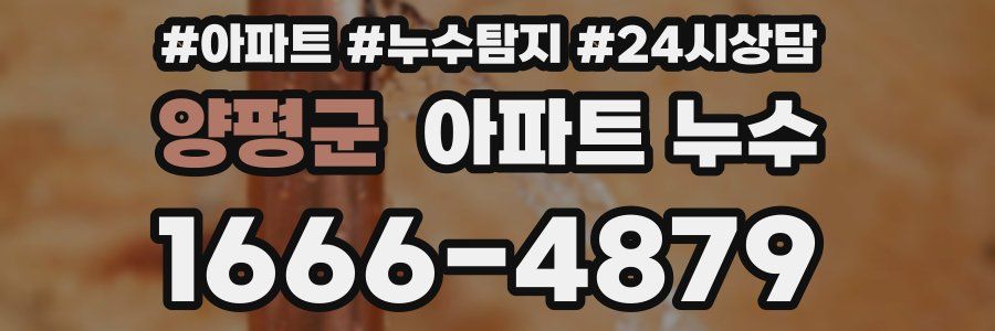 양평군 누수탐지