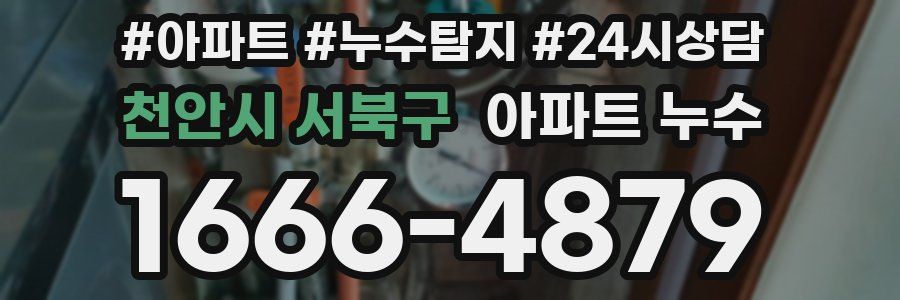 천안시 서북구 누수탐지