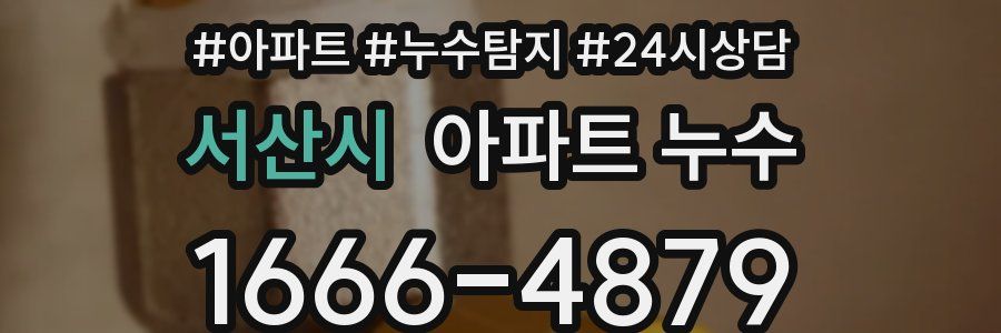 서산시 누수탐지