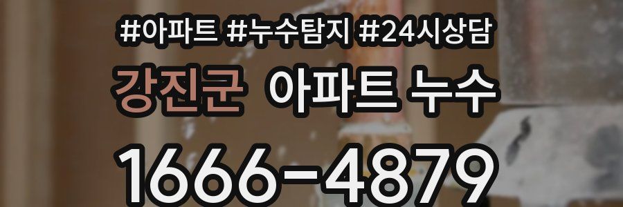 강진군 누수탐지