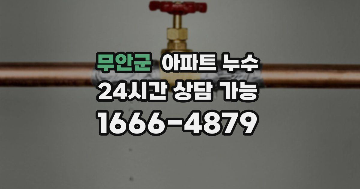무안군 아파트 누수