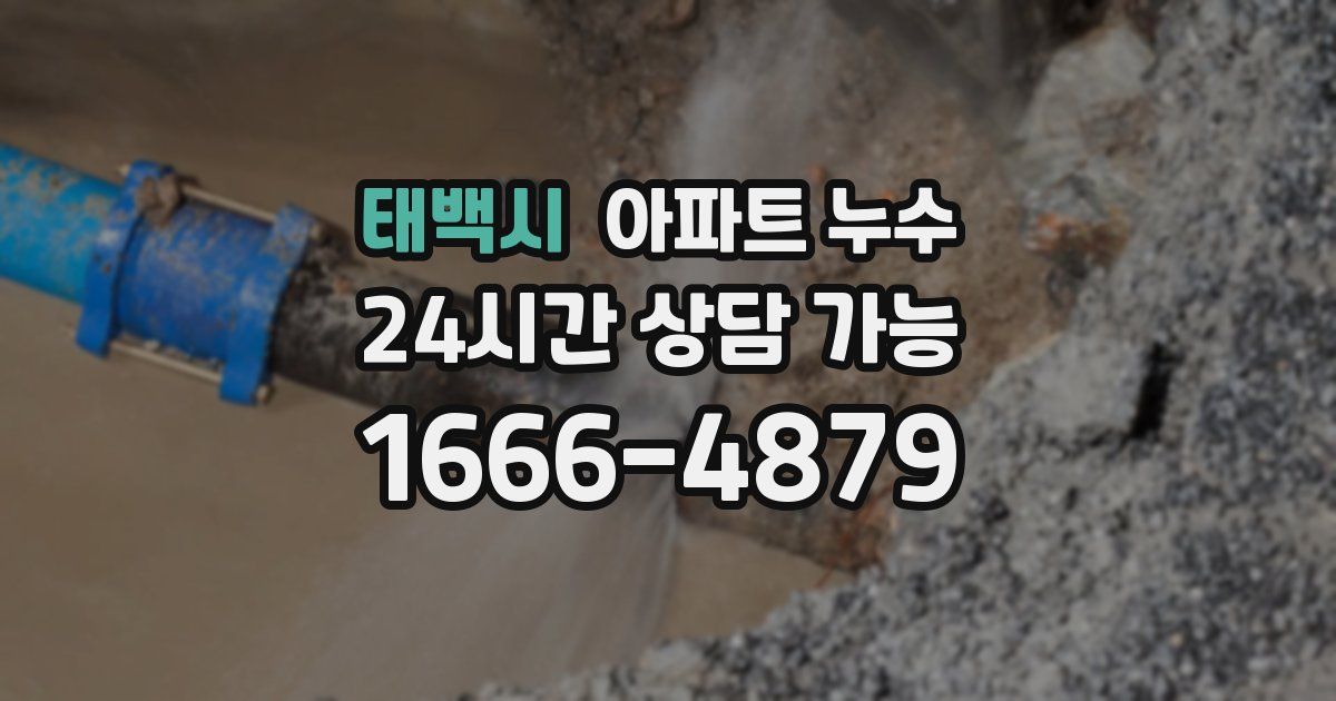 태백시 아파트 누수