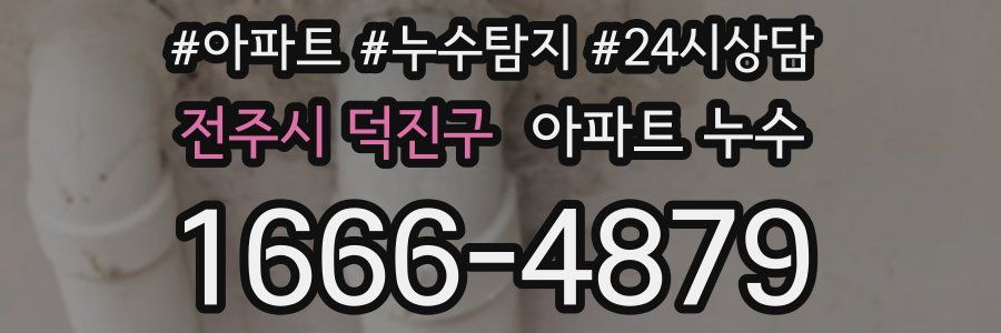 전주시 덕진구 누수탐지