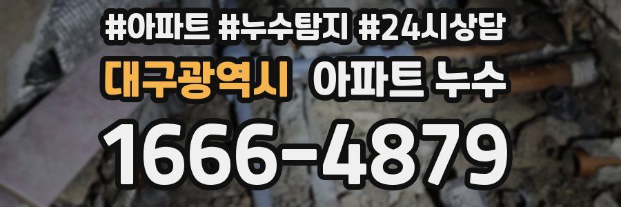 대구광역시 누수탐지