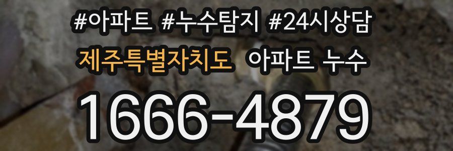 제주특별자치도 누수탐지