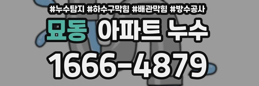 묘동 아파트 누수