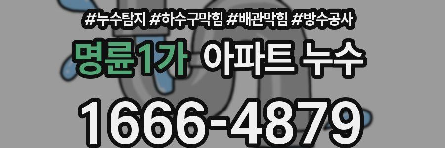 명륜1가 아파트 누수