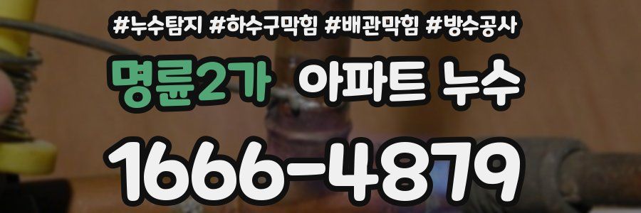 명륜2가 아파트 누수