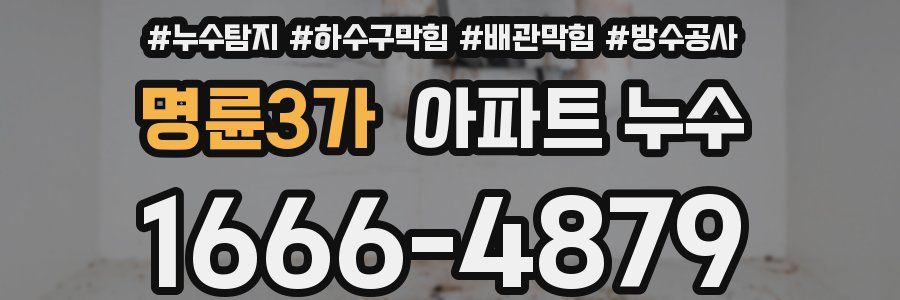 명륜3가 아파트 누수