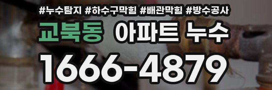 교북동 아파트 누수