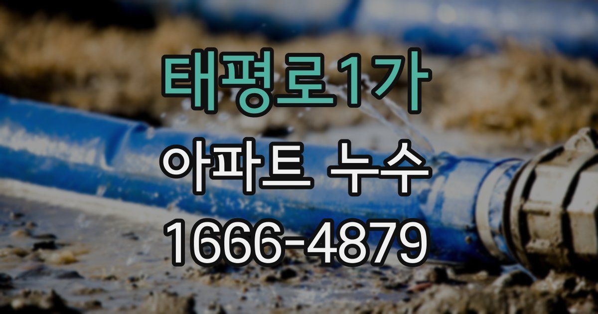 태평로1가 아파트 누수