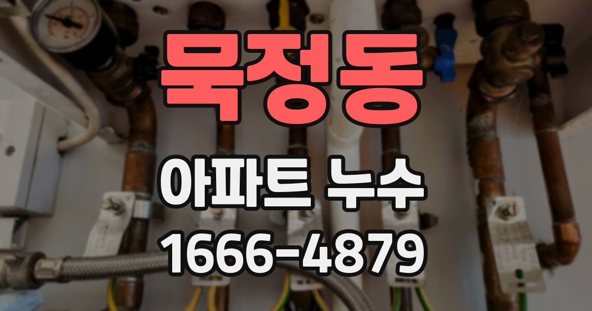 묵정동 아파트 누수
