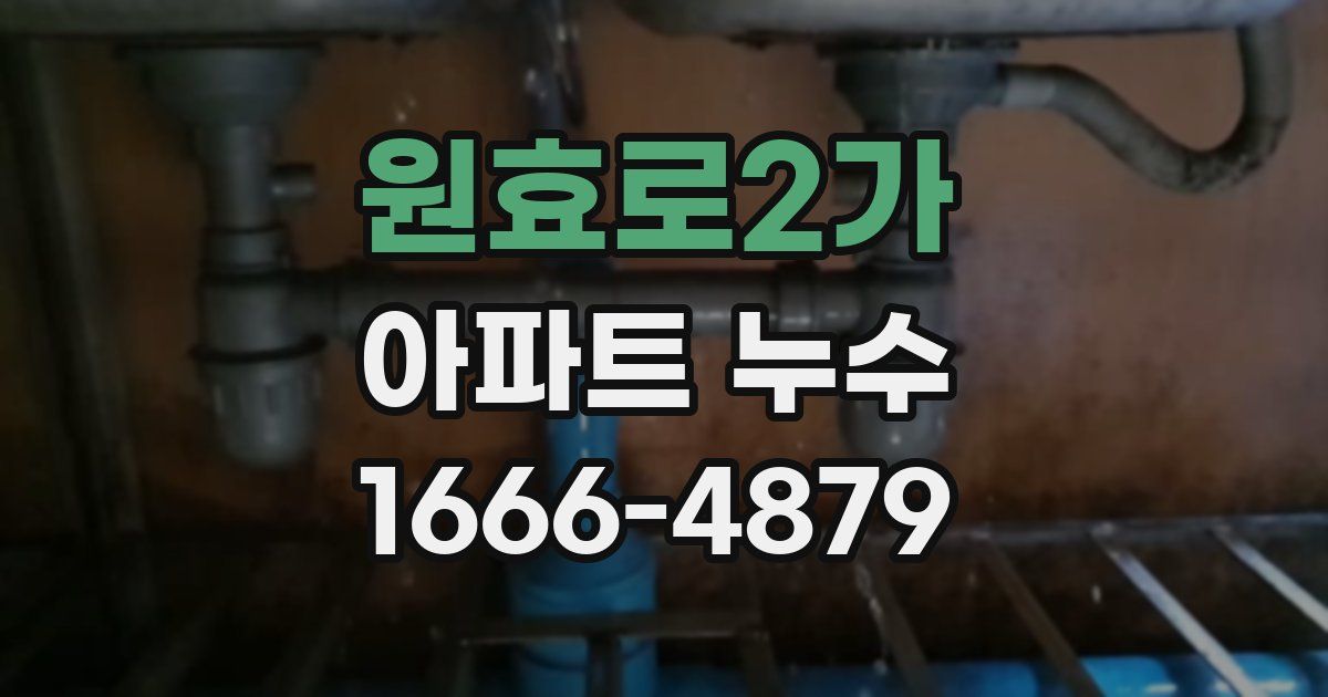 원효로2가 아파트 누수
