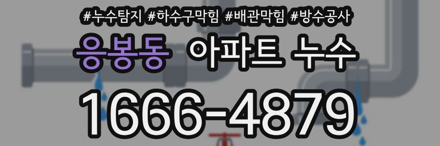 응봉동 아파트 누수