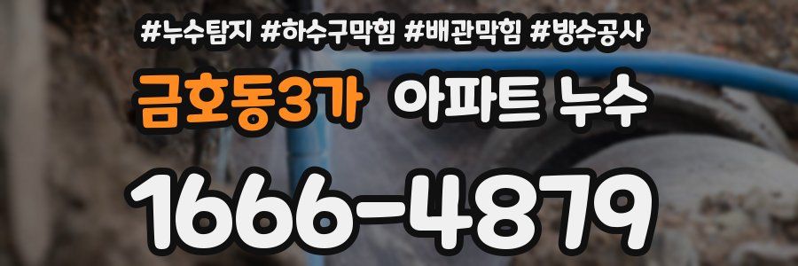 금호동3가 아파트 누수