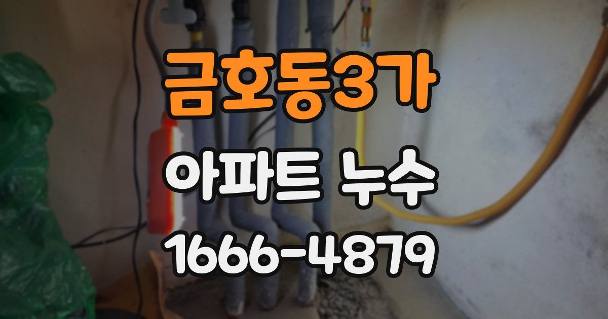 금호동3가 아파트 누수