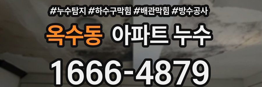 옥수동 아파트 누수